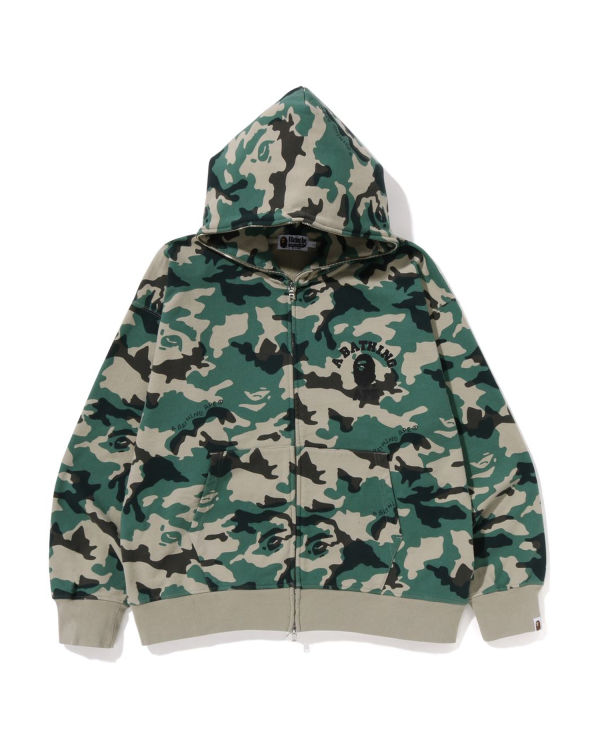 Bape Woodland Camo Loose Fit Full Zip Mikiny S Kapucňou Panske Zelene | SK-6157