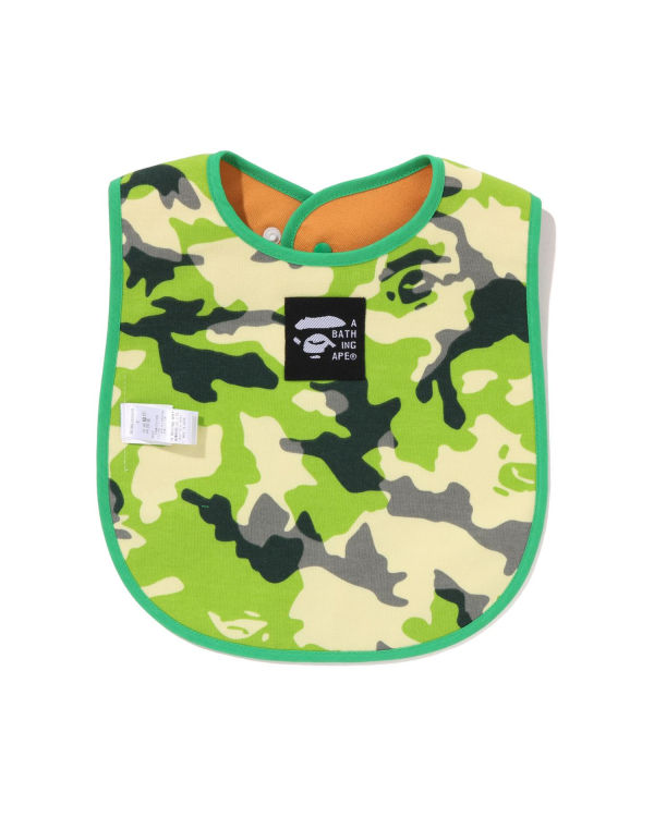 Bape Woodland Camo Milo Fishing Print Reversible Bib Detske Zelene | SK-2815