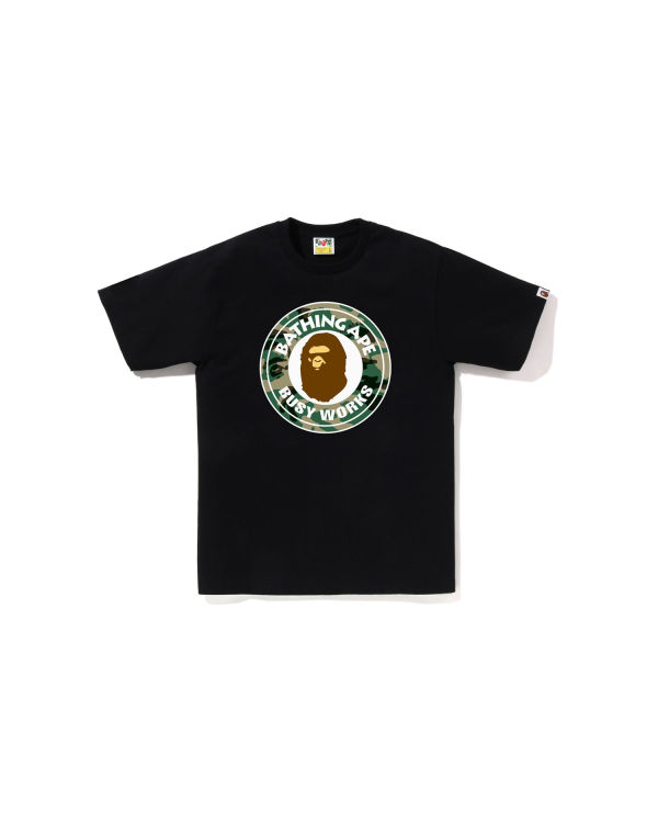 Bape Woodland and Camo College Tricko Panske Čierne | SK-3517