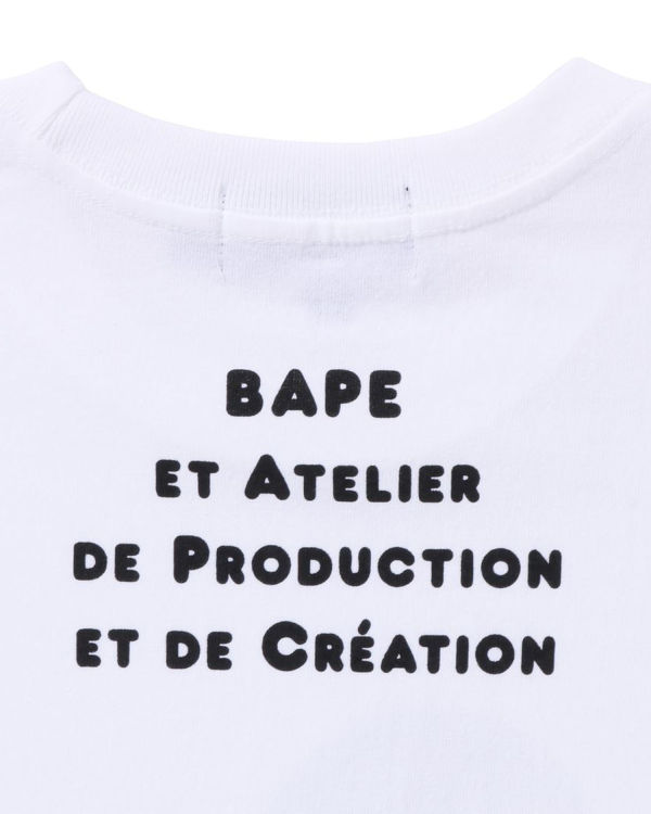 Bape X A.P.C. Milo Siroke Topanky Tricko Damske Biele | SK-3194