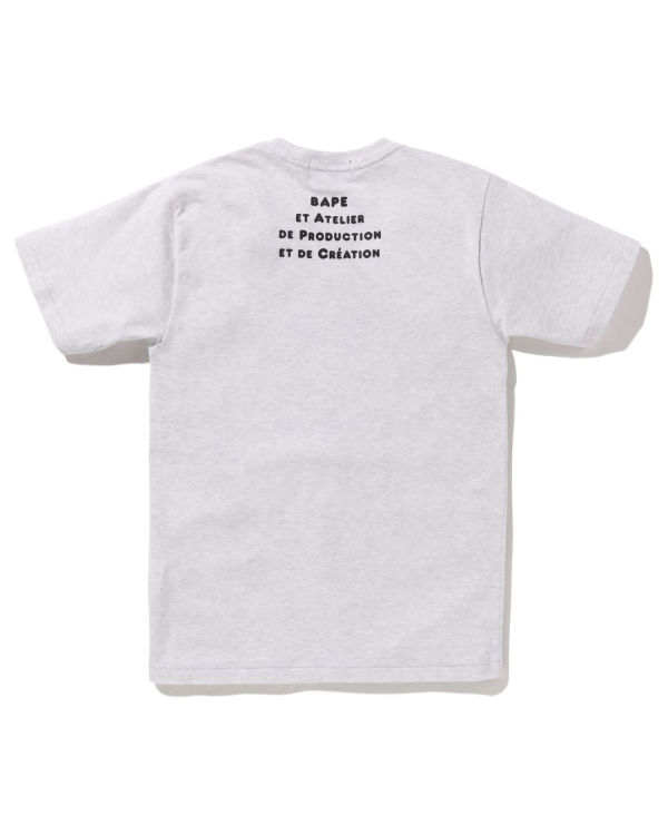 Bape X A.P.C. Milo Siroke Topanky Tricko Damske Siva | SK-3826