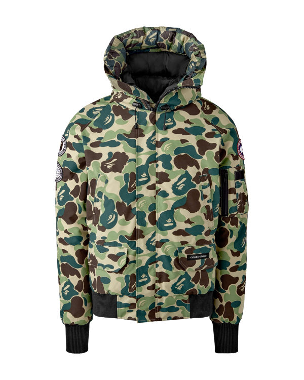 Bape X Canada Goose X Concepts ABC Camo Chilliwack Bomber Bundy Panske Zelene | SK-3520