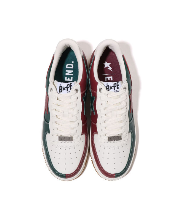 Bape X END. STA M1 Tenisky Panske Biele Zelene Červené | SK-2956