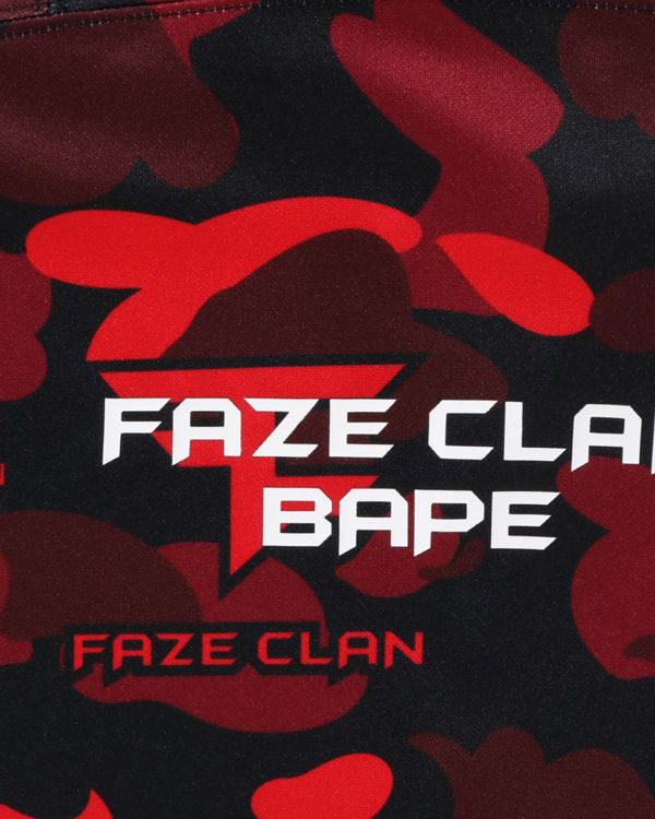 Bape X Faze Clan Hockey L/S Tricko Panske Svetlo Červené | SK-9148