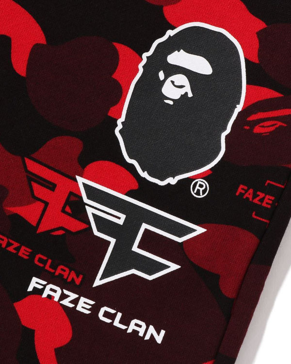 Bape X Faze Clan Tepláky Panske Svetlo Červené | SK-6278