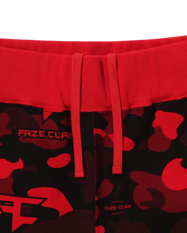 Bape X Faze Clan Tepláky Panske Svetlo Červené | SK-6278