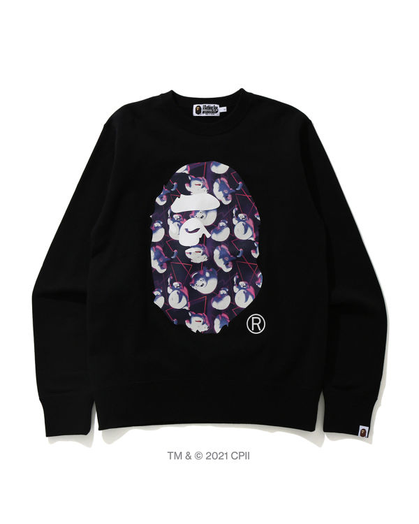 Bape X Ghostbusters Ape Head Crewneck Mikiny Panske Čierne | SK-5921