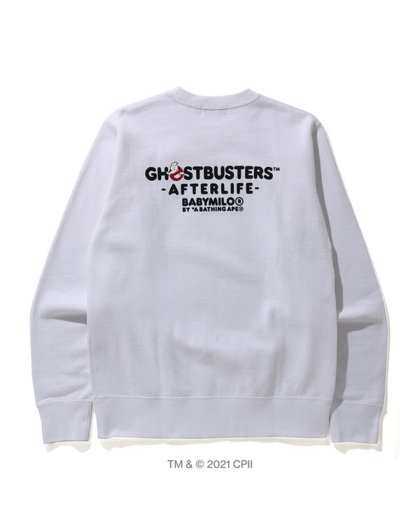 Bape X Ghostbusters Ape Head Crewneck Mikiny Panske Biele | SK-7142