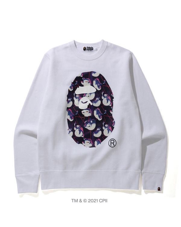 Bape X Ghostbusters Ape Head Crewneck Mikiny Panske Biele | SK-7142