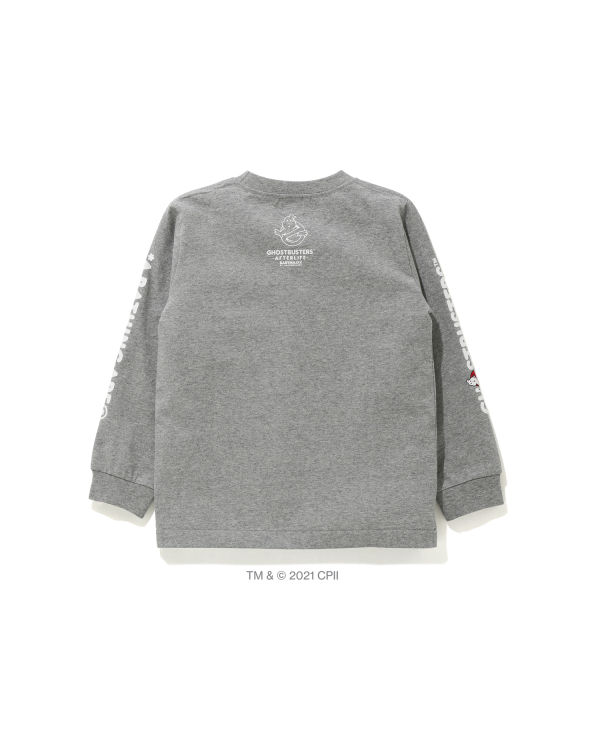 Bape X Ghostbusters Milo Long Sleeve Tricko Detske Siva | SK-5742