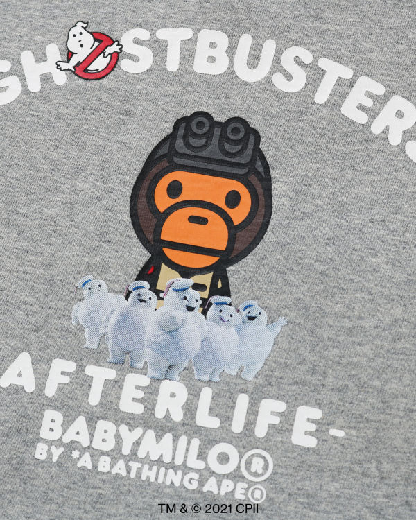 Bape X Ghostbusters Milo Long Sleeve Tricko Detske Siva | SK-5742