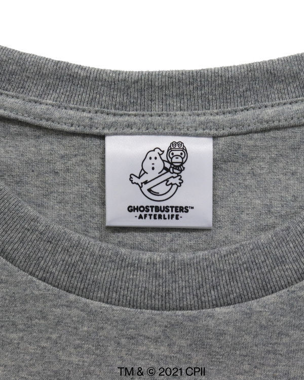 Bape X Ghostbusters Milo Long Sleeve Tricko Panske Siva | SK-7263