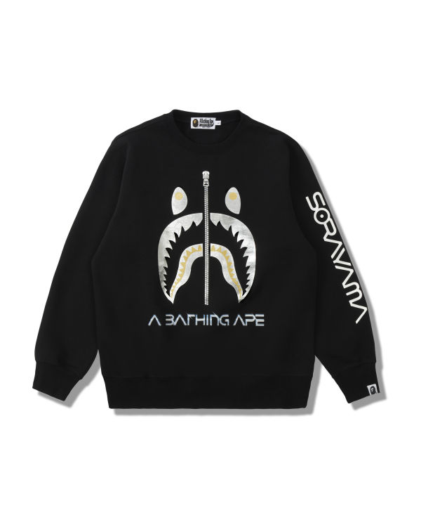 Bape X Hajime Sorayama Shark Crewneck Mikiny Panske Čierne | SK-0642