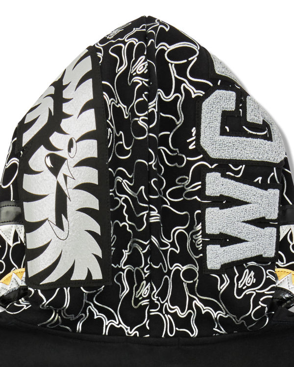 Bape X Hajime Sorayama Shark Full Zip Mikiny S Kapucňou Panske Čierne | SK-9824