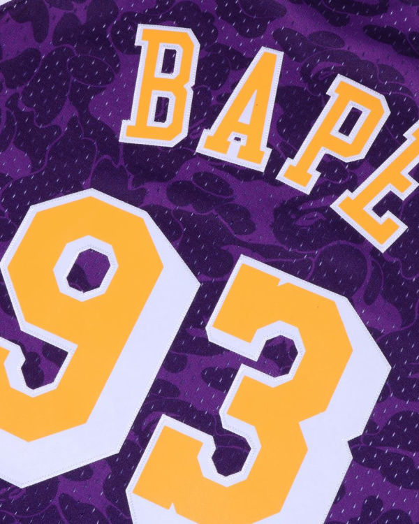 Bape X M&N Los Angeles Lakers Jersey Tricko Panske Nachový | SK-3907