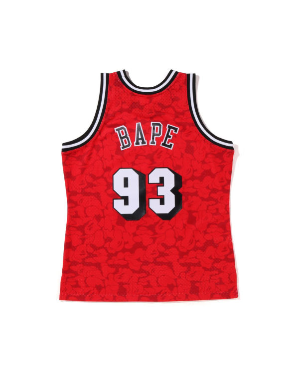 Bape X M&N Miami Heat Jersey Tricko Panske Svetlo Červené | SK-0271
