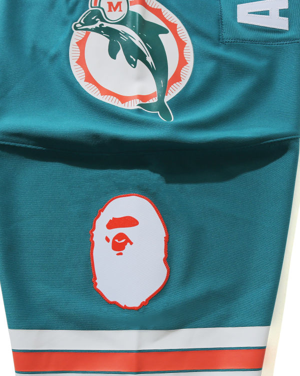 Bape X M&N NFL Miami Dolphins Legacy Jersey Tricko Panske Mätové | SK-5064