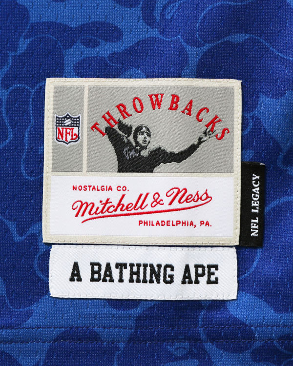 Bape X M&N NFL New England Patriots Legacy Jersey Tricko Panske Modre | SK-5318