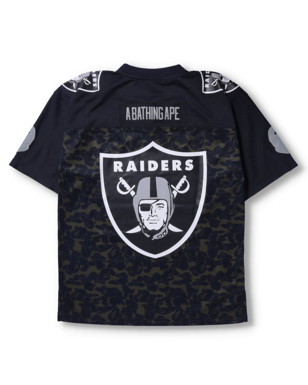 Bape X M&N NFL Oakland Raiders Legacy Jersey Tricko Panske Čierne | SK-5179