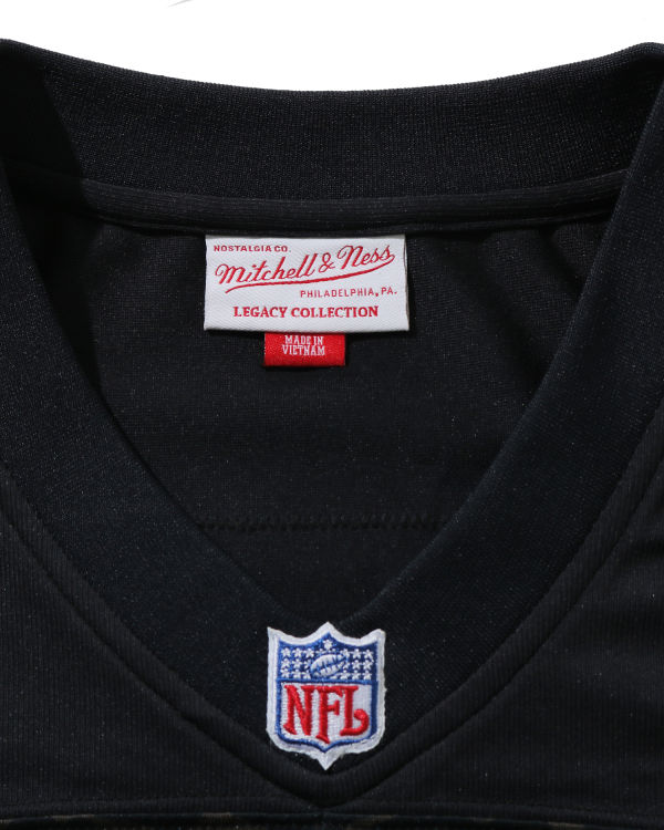 Bape X M&N NFL Oakland Raiders Legacy Jersey Tricko Panske Čierne | SK-5179