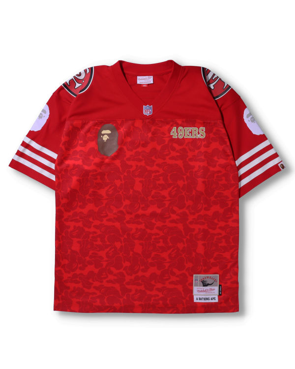 Bape X M&N NFL San Francisco 49ers Legacy Jersey Tricko Panske Svetlo Červené | SK-6570