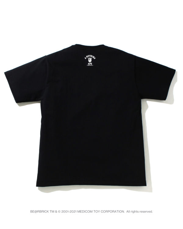 Bape X Medicom Toy Camo BE@R College Tricko Panske Čierne | SK-0983