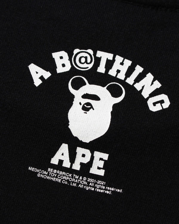 Bape X Medicom Toy Camo BE@R College Tricko Panske Čierne | SK-0983