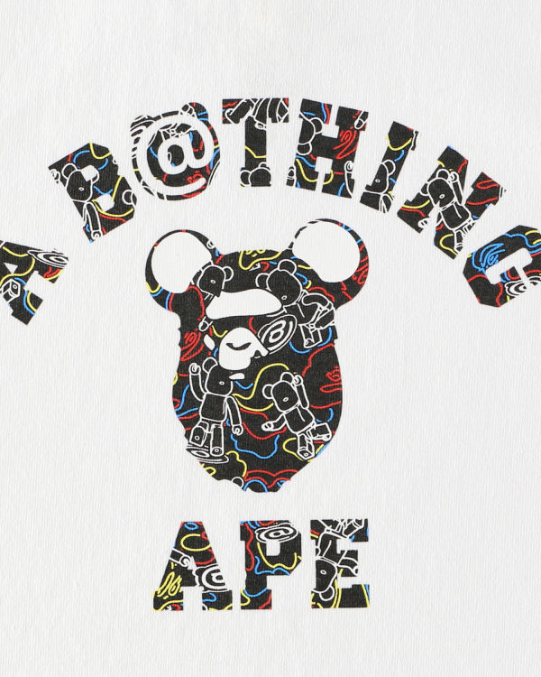Bape X Medicom Toy Camo BE@R College Tricko Detske Biele | SK-1594