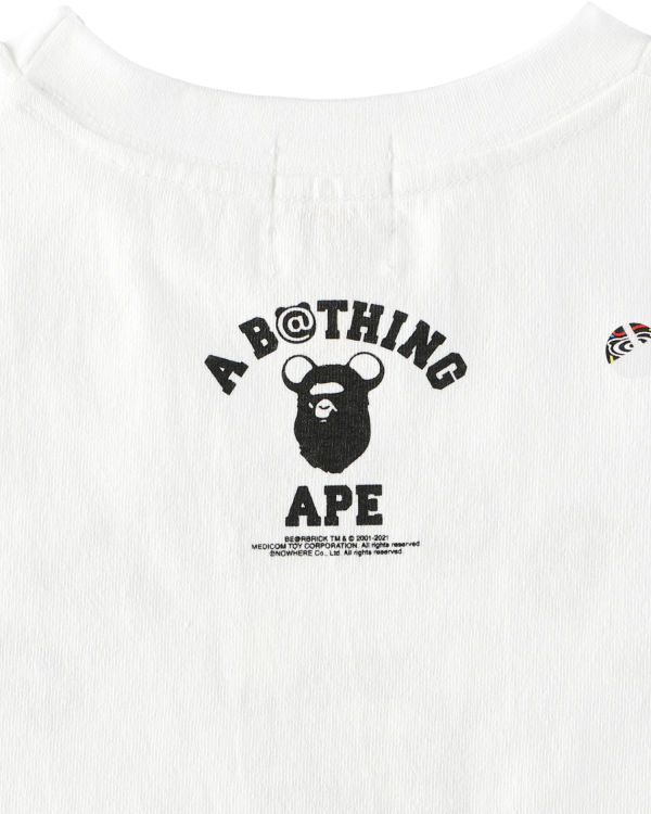 Bape X Medicom Toy Camo BE@R College Tricko Detske Biele | SK-1594
