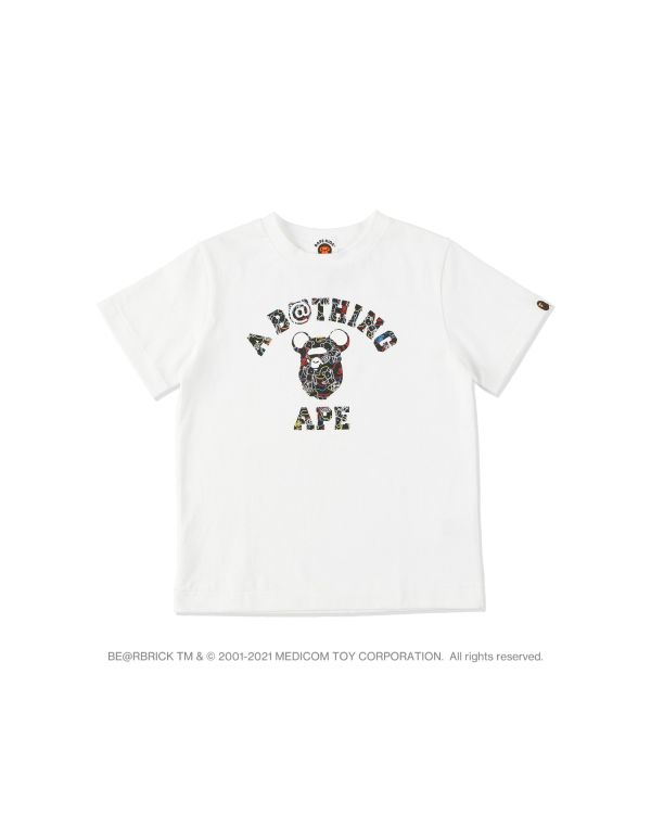 Bape X Medicom Toy Camo BE@R College Tricko Detske Biele | SK-1594
