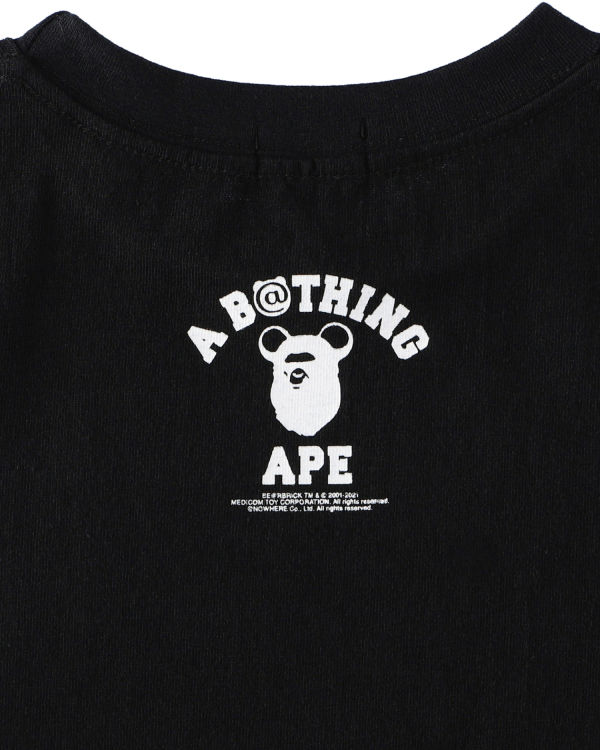 Bape X Medicom Toy Camo BE@R College Tricko Detske Čierne | SK-9318