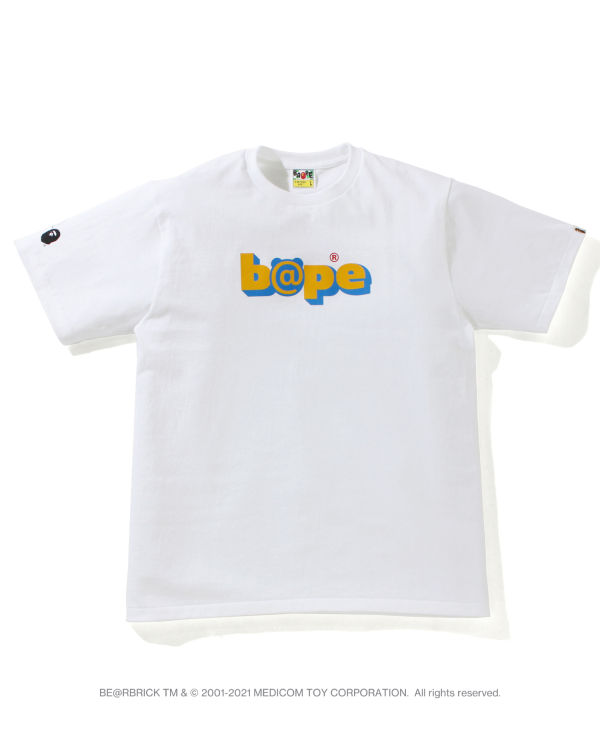 Bape X Medicom Toy Camo BE@R Tricko Panske Biele | SK-1024