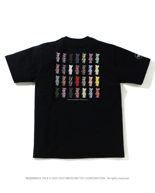 Bape X Medicom Toy Camo BE@R Tricko Panske Čierne | SK-7061