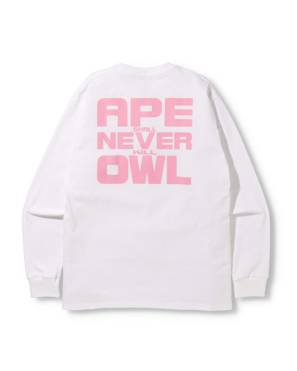 Bape X OVO Long Sleeve Tricko Panske Biele | SK-0293