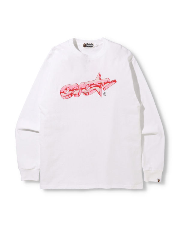 Bape X OVO Long Sleeve Tricko Panske Biele | SK-0293