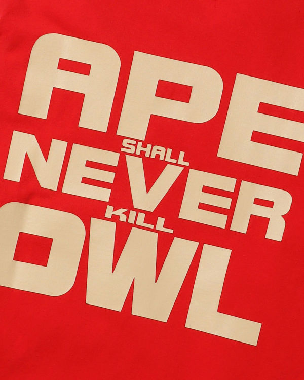 Bape X OVO Long Sleeve Tricko Panske Svetlo Červené | SK-1395