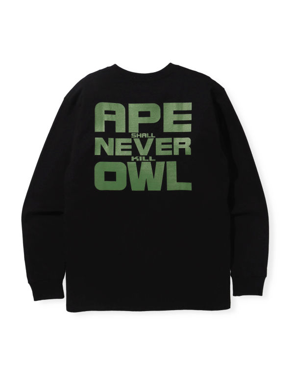 Bape X OVO Long Sleeve Tricko Panske Čierne | SK-7158