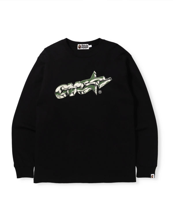 Bape X OVO Long Sleeve Tricko Panske Čierne | SK-7158