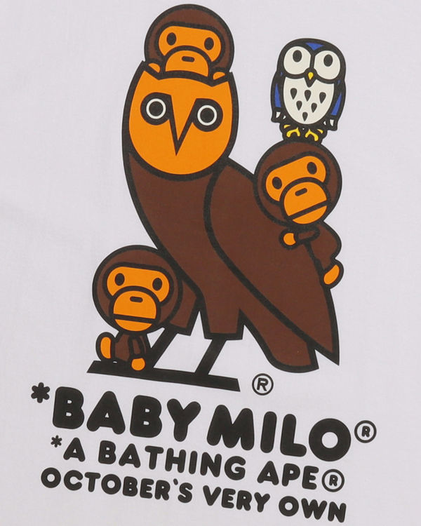 Bape X OVO Milo Tricko Panske Biele | SK-2014