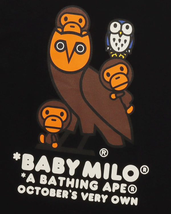 Bape X OVO Milo Tricko Panske Čierne | SK-2734