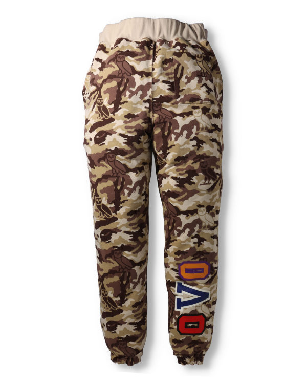 Bape X OVO Woodland Camo Shark Reversible Tepláky Panske Svetlo Červené | SK-9758