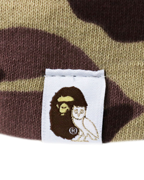 Bape X OVO Woodland Camo Snapback Caps Panske Béžové | SK-8109