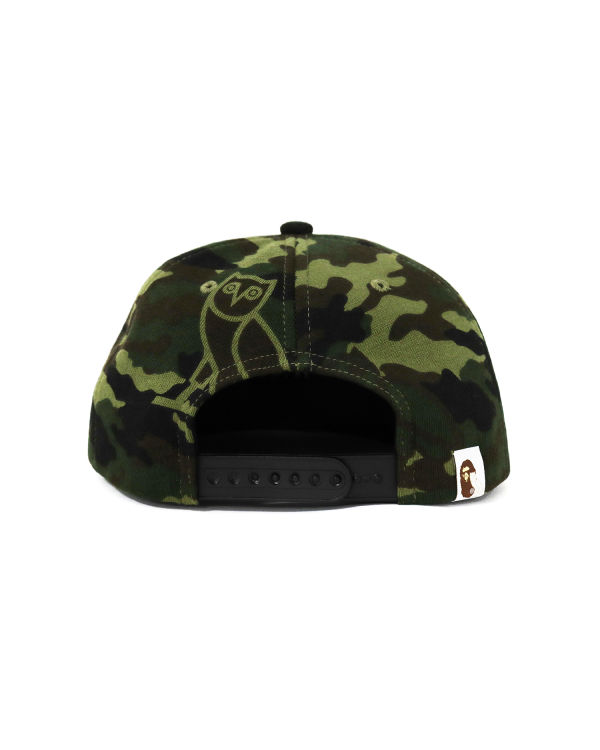 Bape X OVO Woodland Camo Snapback Caps Panske Zelene | SK-9145