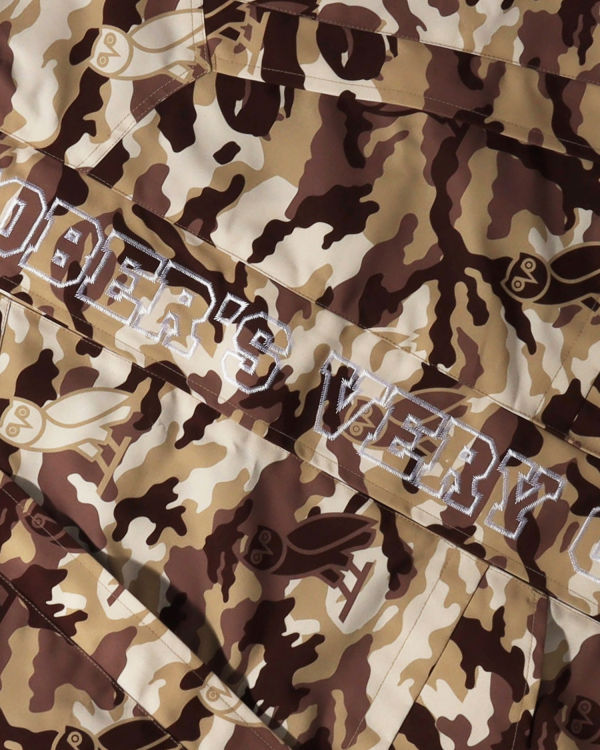 Bape X OVO Woodland Camo Snowboard Bundy Panske Béžové | SK-5398