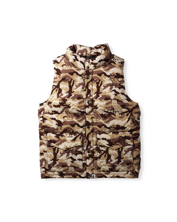 Bape X OVO Woodland Camo Vesty Panske Béžové | SK-8025