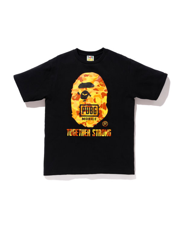 Bape X PUBG MOBILE Ape Head Tricko Panske Čierne | SK-5278
