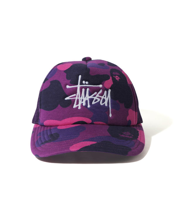 Bape X Stussy Trucker Caps Panske Nachový | SK-2847