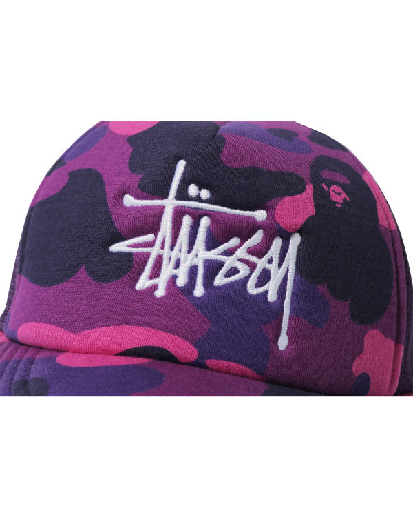Bape X Stussy Trucker Caps Panske Nachový | SK-2847