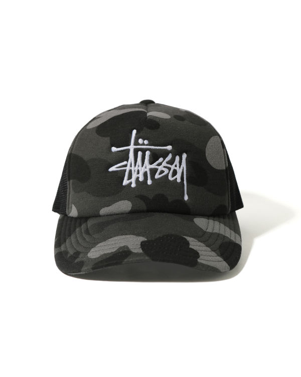 Bape X Stussy Trucker Caps Panske Čierne | SK-5217