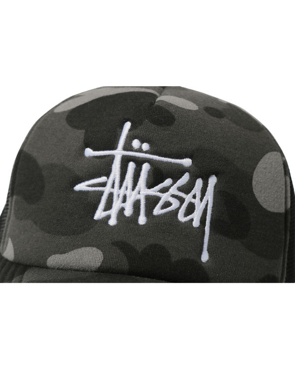 Bape X Stussy Trucker Caps Panske Čierne | SK-5217
